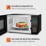 MICROONDAS 21L MONDIAL MO-01-21 5615-02 PRETO 220 VOLTS - Imagem 3