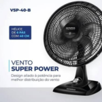 VENTILADOR MONDIAL 40CM PRETO VSP-40-B 220V - Imagem 3