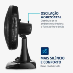 VENTILADOR MONDIAL 40CM PRETO VSP-40-B 220V - Imagem 2