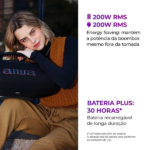 CAIXA BT AIWA BOOMBOX BBS-01B 200W IP66 - Imagem 3