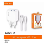 CARREGADOR IPHONE TURBO OIGOLD KIT CA23-2