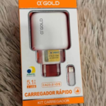 CARREGADOR IPHONE TURBO OIGOLD KIT CA23-2 - Imagem 2