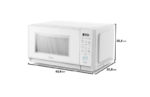 MICROONDAS MIDEA 20L MHP20B2 BCO 220V - Imagem 2