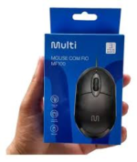 MOUSE MULTILASER COM FIO MF100 USB 1200DPI MO300 PRETO - Imagem 2