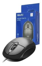 MOUSE MULTILASER COM FIO MF100 USB 1200DPI MO300 PRETO - Imagem 3