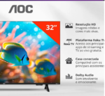 TV LED HD 32 AOC 32S5155/78G ROKU - Imagem 7