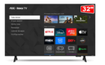 TV LED HD 32 AOC 32S5155/78G ROKU