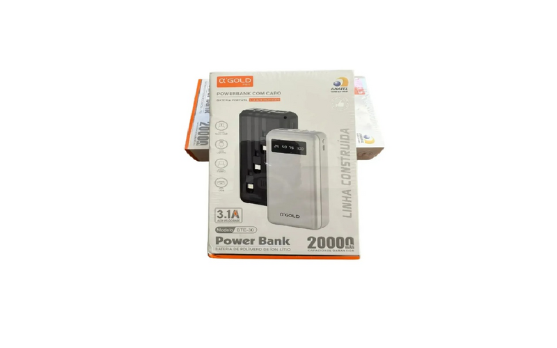 BATERIA POWER BANK 2000MAH OIGOLD BTE-030 BATERIA POWER BANK 2000MAH OIGOLD BTE-030 - Imagem 1