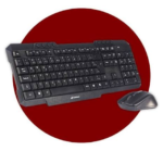 KIT TECLADO+MOUSE S/FIO C3T K-W10BK PTO - Imagem 2