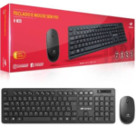 KIT TECLADO E MOUSE S/ FIO C3TECH K-W20B
