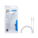 CABO DE AUDIO P2/P2 IT BLUE BRANCO - Imagem 2