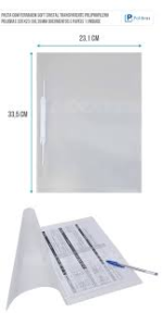 PASTA C/TRILHO PLAST SOFT CRISTAL A4 POLIBRAS - Imagem 3