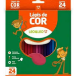 LAPIS 24 CORES RESINA SEXTAVADO FLEX LEOELEO