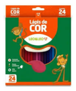 LAPIS 24 CORES RESINA SEXTAVADO FLEX LEOELEO