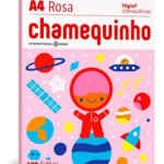 PAPEL CHAMEQUINHO COLOR (ROSA) A4 210X297 100 FOLHAS