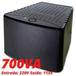 ESTABILIZADOR TS SHARA POWEREST 700VA BIVOLT 9005 PRETO BIVOLT