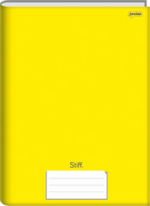 CADERNO 1/4 MEIO OFICIO 96FLS AMARELO JANDAIA