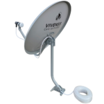 ANTENA VIVENSIS 60CM MONOPONTO BANDA KU CHAPA MD60 - Imagem 3