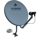 ANTENA VIVENSIS 60CM MONOPONTO BANDA KU CHAPA MD60