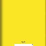 CADERNO BROCHURAO 96FLS AMARELO CAPA DURA