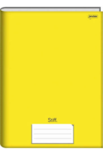 CADERNO BROCHURAO 96FLS AMARELO CAPA DURA