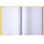 CADERNO BROCHURAO 96FLS AMARELO CAPA DURA - Imagem 2