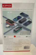 BATERIA POWER BANK 2000MAH ESPADA BTE-21E - Imagem 2