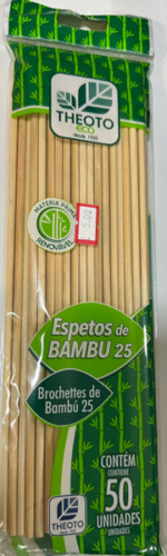 ESPETO P/ CHURRASCO BAMBU PT/50(PT/1)