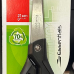 TESOURA 21CM ESSENTIALS GREEN (BL/01)