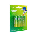 PILHA ALCALINA ELGIN AA C/4
