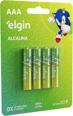 PILHA ALCALINA ELGIN AAA C/4