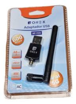 ADAPTADOR WIRELES USB C/ANTENA PARA PC ONEX WF-7518
