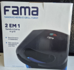 GRILL E SANDUICHEIRA FAMA 750W FGR01 066702129 PRETO 220 VOLTS