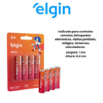 PILHA COMUM ELGIN AA C/4