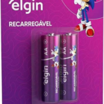 PILHA RECARREGAVEL AA ELGIN C/2