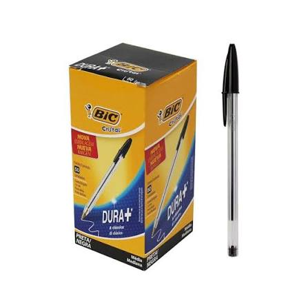 CANETA BIC CRISTAL .PRETA C/50 CANETA BIC CRISTAL .PRETA C/50 - Imagem 1
