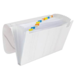 PASTA SANFONADA A4 LINE CRISTAL C/ 12 DIVISORIAS STAROFFICE