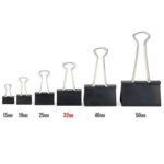 STAROFFICE PRENDEDOR DE PAPEL CLIPS 32MM METAL PRETO 12X1 - Imagem 2
