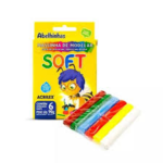 MASSA MODELAR ACRILEX SOFT 90G 6 CORES