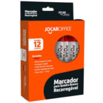MARCADOR PARA QUADRO BRANCO RECARREG.TINTA VERMELHO CX/12 JOCAR OFFICE
