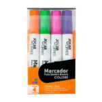MARCADOR PARA QUADRO BRANCO COLORS ESTOJO/4 UNDS JOCAR OFFICE